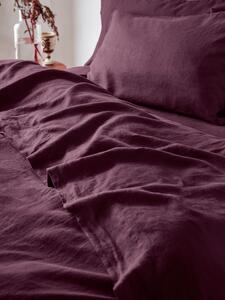 Berry Linen Blend Flat Sheet | Single | Piglet in Bed