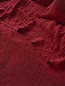 Rhubarb Linen Blend Flat Sheet | Single | Piglet in Bed