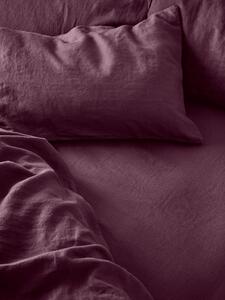 Berry Linen Blend Fitted Sheet | Single | Piglet in Bed