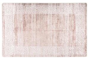 Corwin 150cm Polyester Washable Anti-Slip Rug In Beige And Gold