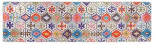 Corwin 300cm Polyester Washable Anti-Slip Rug In Multicolour
