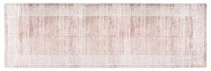 Corwin 300cm Polyester Washable Anti-Slip Rug In Beige And Gold