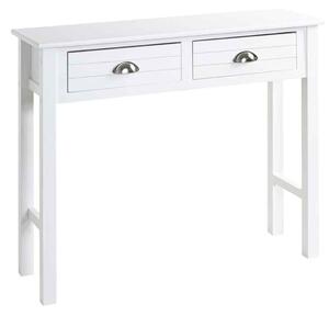Carthage Wooden Console Table With 2 Drawers In White