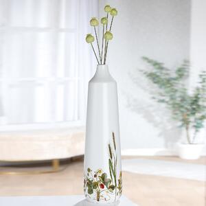 Camarillo Ceramic Flower Floor Vase In White