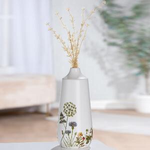 Camarillo Ceramic Flower Cone Vase In White