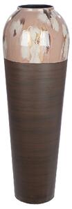 Cancun Large Iron Floor vase In Matt Brown