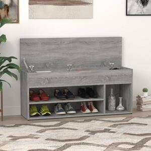 Shoe Bench Grey Sonoma 105x30x45 cm Engineered Wood