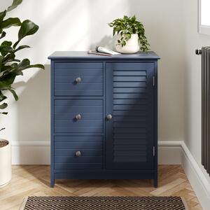 Nautical 3 Drawer Cabinet Unit Navy