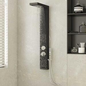 Appleton 4 Modes Shower Panel System With Shower Kit 1140mm Height - Black