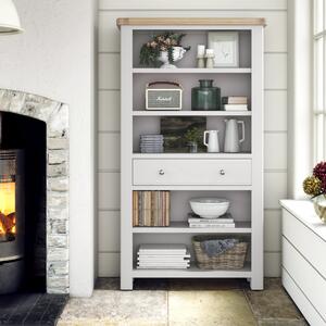 Salcombe Large Bookcase Stone (Grey)