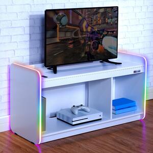 Electra Tv Unit for Tvs Up To 42" With Led Lights White