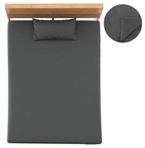 Bed Sheets 2 pcs Polyester Fleece 150x200 cm Anthracite