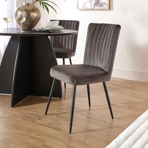 Taylor Dining Chair, Velvet Taylor Charcoal