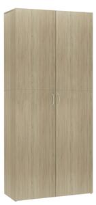 Shoe Cabinet Sonoma Oak 80x35.5x180 cm Engineered Wood
