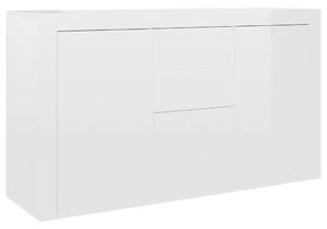 Sideboard High Gloss White 120x36x69 cm Engineered Wood