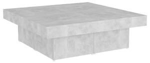 Coffee Table Concrete Grey 90x90x28 cm Engineered Wood