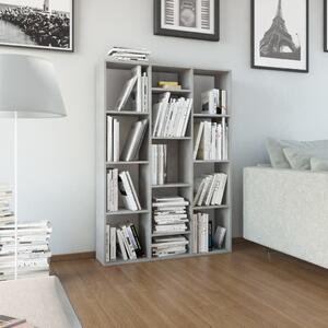 Room Divider/Book Cabinet Concrete Grey 100x24x140 cm Engineered Wood