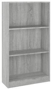 Book Cabinet Grey Sonoma 60x24x109 cm Engineered Wood
