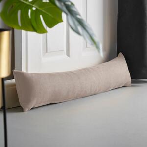 Velvet Chenille Draught Excluder Taupe