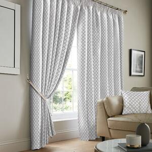 Cotswold Ready Made Pencil Pleat Curtains White