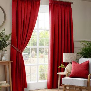 Madison Ready Made Curtains Red