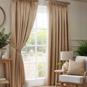 Madison Ready Made Pencil Pleat Curtains Latte