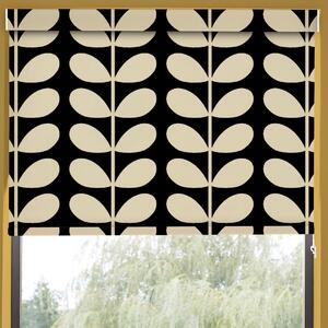 Orla Kiely Jumbo Solid Stem Translucent Made to Measure Roller Blind Black