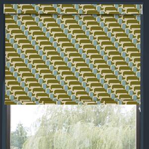 Orla Kiely Dog Show Translucent Made to Measure Roller Blind Seagrass