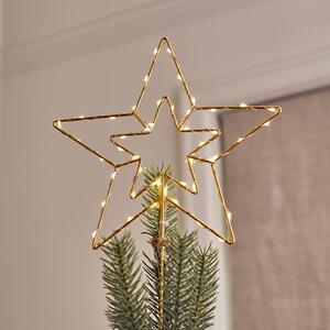 Gold Star LED Tree Topper
