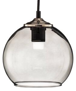 Glass ball hanging light smoke grey Ø 20 cm