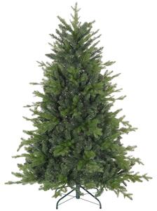 HOMCOM 5ft Artificial Christmas Tree with 1309 Tips, Metal Base, Realistic Hinged Xmas Tree for Home Office, Green Aosom UK