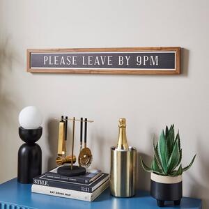 Please Leave By 9pm Framed Wall Art