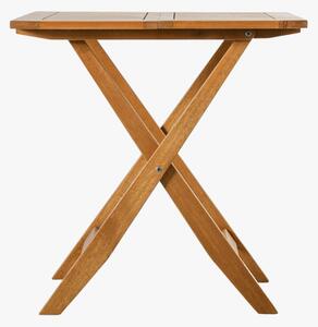 Jerry Wooden Outdoor Square Folding Table in Natual