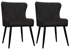 Dining Chairs 2 pcs Black Velvet