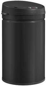 HOMCOM 30L Stainless Steel Sensor Bin - Black