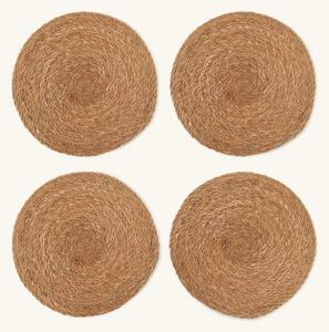 Placemats 4-pack - Seagrass. 37 cm. 4 pcs. - Nature - Søstrene Grene