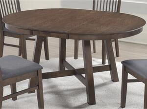 Rochelle Wooden Extending Dining Table - Dark Oak