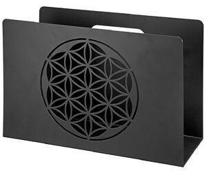 Brooklyn Metal Magazine Rack - Matt Black
