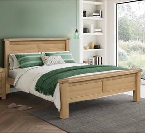 Danville Wooden Double Bed In Oak