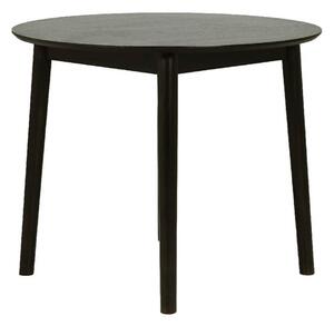 Deland Wooden Dining Table Round In Black