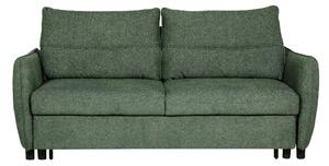 Randolph Fabric Sofa Bed With Black Legs In Green