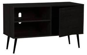 Deland Wooden TV Stand With 1 Door In Black