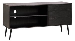 Deland Wooden TV Stand Large With 1 Door In Black