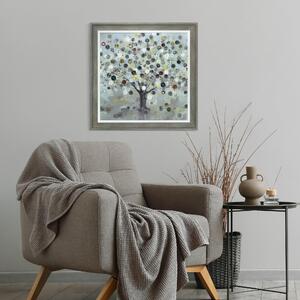Watch Tree Small by Ulyana Hammond Framed Print Grey