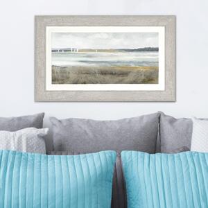 Ocean Shimmer by Adelene Fletcher Framed Print Grey