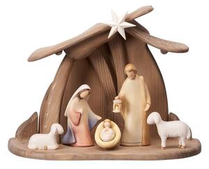 Nativity scene Holy Family with 6 figures