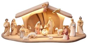 Nativity scene with light Luce with 18 figures