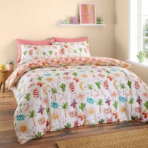 Sassy B Fiesta Reversible Duvet Cover Bedding Set Natural