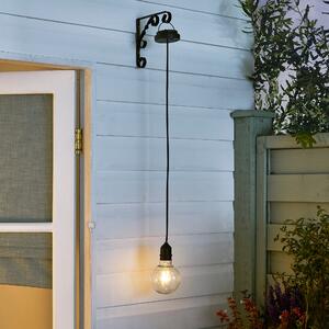 Hanging LED Indoor Outdoor Pendant Light Bulb Black