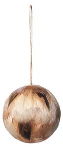 Broste Copenhagen Tori bauble Natural dark brown